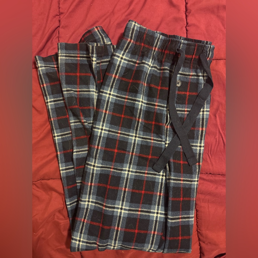 George Men's Plaid Joggers - Black, Red, and White